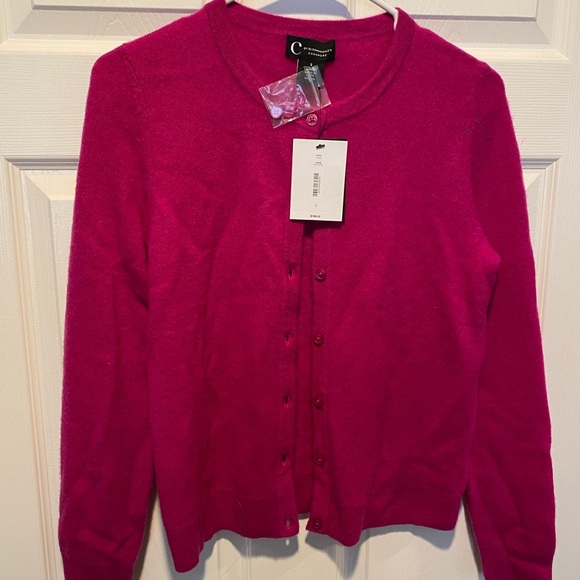 C by Bloomingdales Women’s Cashmere Mulberry Cardigan Sweater Size S NWT - Picture 1 of 7